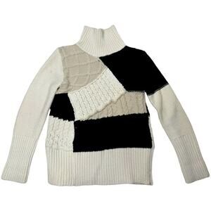 Dex (Zara) Chunky Knit Patchwork Sweater Medium